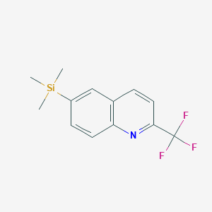 2-(Trifluoromethyl)-6-(trimethylsilyl)quinoline
