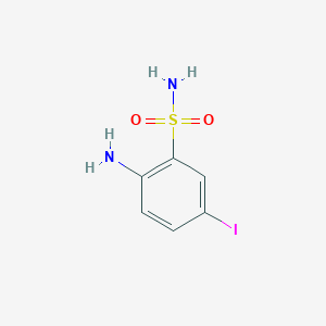 molecular formula C6H7IN2O2S B3042283 2-Amino-5-iodobenzenesulfonamide CAS No. 54773-54-5