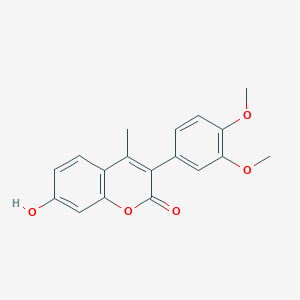 molecular formula C18H16O5 B3042285 3-(3,4-Dimethoxyphenyl)-7-hydroxy-4-methylchromen-2-one CAS No. 548764-47-2