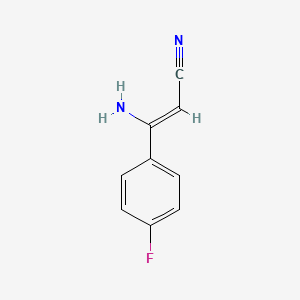 molecular formula C9H7FN2 B3042290 3-(4-Fluorophenyl)-3-aminoacrylonitrile CAS No. 55330-46-6