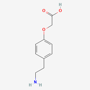 molecular formula C10H13NO3 B3042291 2-[4-(2-aminoethyl)phenoxy]acetic Acid CAS No. 55458-77-0