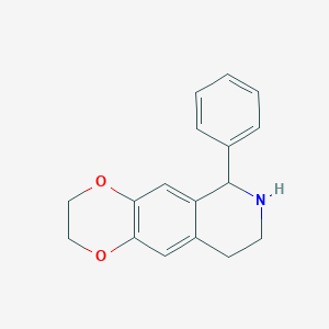 molecular formula C17H17NO2 B3042292 6,7-乙撑二氧-1-苯基-1,2,3,4-四氢异喹啉 CAS No. 55507-13-6
