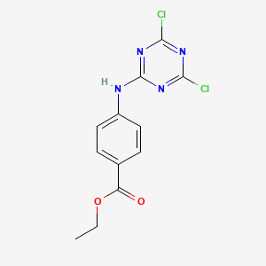 Ethyl 4-[(4,6-dichloro-1,3,5-triazin-2-yl)amino]benzoate