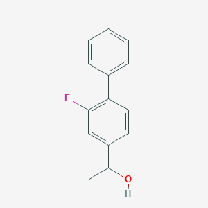 molecular formula C14H13FO B3042311 1-(2-Fluoro-1,1'-biphenyl-4-yl)ethanol CAS No. 56430-67-2