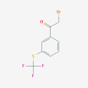 3-(Trifluoromethylthio)phenacyl bromide