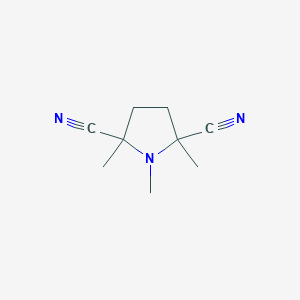 molecular formula C9H13N3 B3042326 1,2,5-Trimethylpyrrolidine-2,5-dicarbonitrile CAS No. 57013-16-8