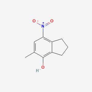 5-Methyl-7-nitro-2,3-dihydro-1H-inden-4-ol