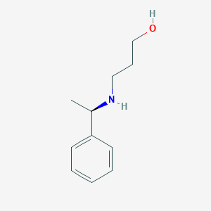 molecular formula C11H17NO B3042342 1-Propanol, 3-[[(1R)-1-phenylethyl]amino]- CAS No. 58028-69-6