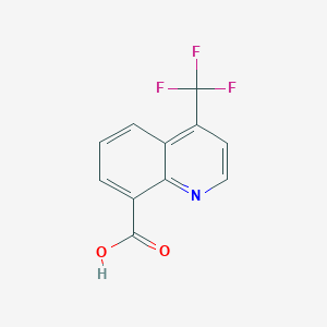 molecular formula C11H6F3NO2 B3042355 4-(trifluoromethyl)quinoline-8-carboxylic Acid CAS No. 590371-53-2