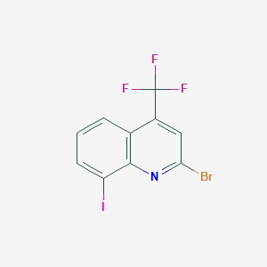 molecular formula C10H4BrF3IN B3042356 2-Bromo-8-iodo-4-(trifluoromethyl)quinoline CAS No. 590372-08-0