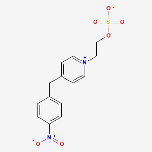 2-{4-[(4-Nitrophenyl)methyl]pyridyl}ethyl hydroxysulfonate
