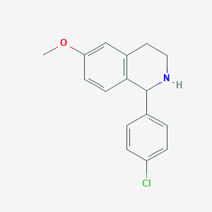 molecular formula C16H16ClNO B3042366 1-(4-Chlorophenyl)-6-methoxy-1,2,3,4-tetrahydroisoquinoline CAS No. 596083-57-7