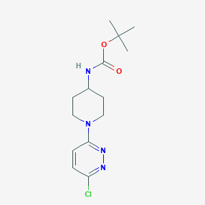 molecular formula C14H21ClN4O2 B3042367 4-(Boc-amino)-1-(6-chloro-3-pyridazinyl)piperidine CAS No. 596817-46-8