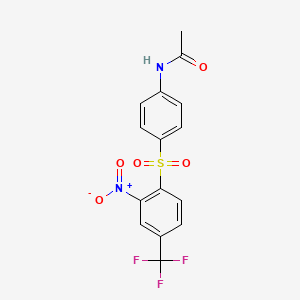 N-[4-[2-nitro-4-(trifluoromethyl)phenyl]sulfonylphenyl]acetamide