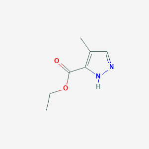 molecular formula C7H10N2O2 B3042391 ethyl 4-methyl-1H-pyrazole-5-carboxylate CAS No. 6076-12-6