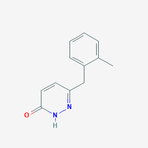 molecular formula C12H12N2O B3042396 6-[(2-甲苯基)甲基]吡啶嗪-3-醇 CAS No. 60932-69-6