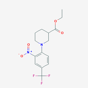 Ethyl 1-[2-nitro-4-(trifluoromethyl)phenyl]piperidine-3-carboxylate