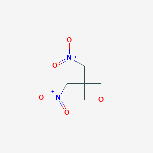 molecular formula C5H8N2O5 B3042405 3,3-Bis-nitromethyl-oxetane CAS No. 6125-20-8