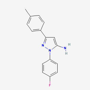 1-(4-fluorophenyl)-3-(4-methylphenyl)-1H-pyrazol-5-amine