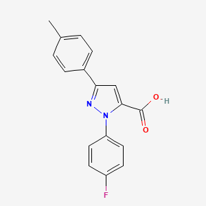 1-(4-Fluorophenyl)-3-p-tolyl-1h-pyrazole-5-carboxylic acid