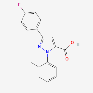 5-(4-fluorophenyl)-2-(2-methylphenyl)pyrazole-3-carboxylic Acid