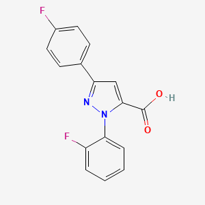 1-(2-Fluorophenyl)-3-(4-fluorophenyl)-1H-pyrazole-5-carboxylic acid