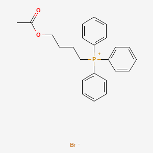 4-Acetyloxybutyl(triphenyl)phosphanium;bromide