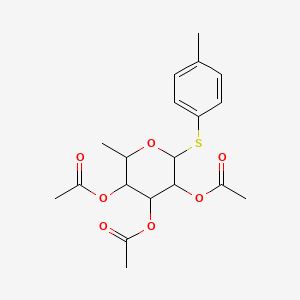 (2S,3S,4R,5R,6S)-2-Methyl-6-(p-tolylthio)tetrahydro-2H-pyran-3,4,5-triyl triacetate
