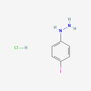 molecular formula C6H8ClIN2 B3042475 (4-Iodophenyl)hydrazine hydrochloride CAS No. 62830-55-1
