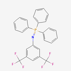 [3,5-Bis(trifluoromethyl)phenyl]imino-triphenyl-lambda5-phosphane