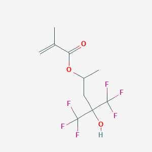 molecular formula C10H12F6O3 B3042479 5,5,5-Trifluoro-4-hydroxy-4-(trifluoromethyl)pentan-2-yl methacrylate CAS No. 630414-85-6