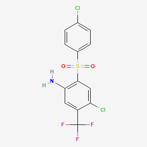 4-Chloro-2-[(4-chlorophenyl)sulphonyl]-5-(trifluoromethyl)aniline
