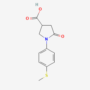 1-[4-(Methylthio)phenyl]-5-oxopyrrolidine-3-carboxylic acid
