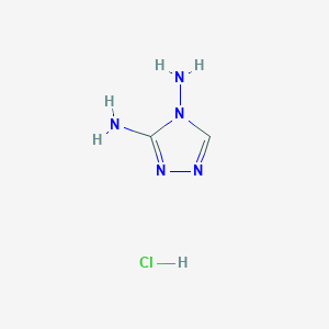 molecular formula C2H6ClN5 B3042504 4H-1,2,4-Triazole-3,4-diamine hydrochloride CAS No. 6421-05-2