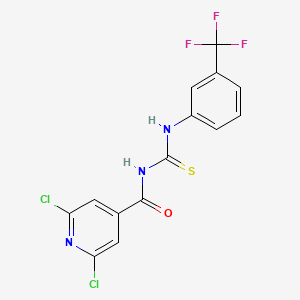 N-(2,6-dichloroisonicotinoyl)-N'-[3-(trifluoromethyl)phenyl]thiourea