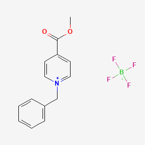 molecular formula C14H14BF4NO2 B3042520 1-Benzyl-4-(methoxycarbonyl)pyridinium tetrafluoroborate CAS No. 646477-05-6