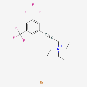 {3-[3,5-Di(trifluoromethyl)phenyl]prop-2-ynyl}(triethyl)ammonium bromide