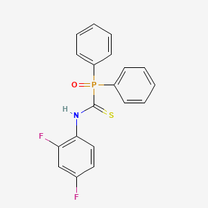 molecular formula C19H14F2NOPS B3042540 N-(2,4-difluorophenyl)oxo(diphenyl)phosphoranecarbothioamide CAS No. 646506-70-9