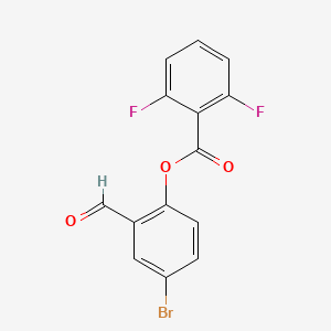 4-Bromo-2-formylphenyl 2,6-difluorobenzoate