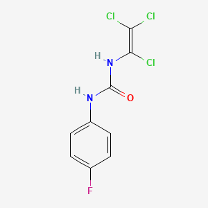molecular formula C9H6Cl3FN2O B3042545 1-(4-Fluorophenyl)-3-(trichloroethenyl)urea CAS No. 646989-42-6