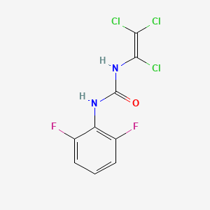molecular formula C9H5Cl3F2N2O B3042546 N-(2,6-difluorophenyl)-N'-(1,2,2-trichlorovinyl)urea CAS No. 646989-44-8