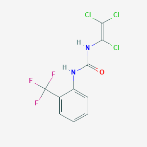 molecular formula C10H6Cl3F3N2O B3042547 N-(1,2,2-Trichlorovinyl)-N'-[2-(trifluoromethyl)phenyl]urea CAS No. 646989-47-1
