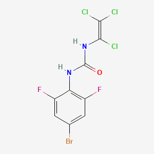 molecular formula C9H4BrCl3F2N2O B3042554 N-(4-bromo-2,6-difluorophenyl)-N'-(1,2,2-trichlorovinyl)urea CAS No. 646989-61-9