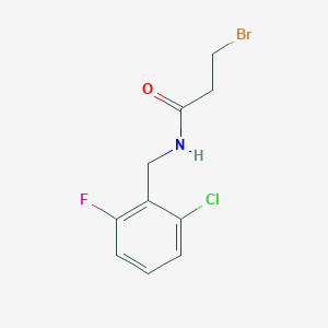 molecular formula C10H10BrClFNO B3042555 N1-(2-chloro-6-fluorobenzyl)-3-bromopropanamide CAS No. 646989-65-3