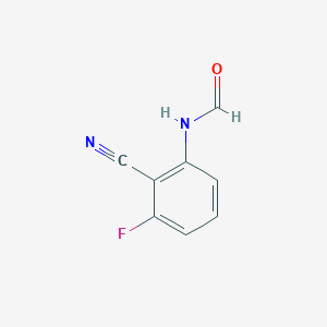 molecular formula C8H5FN2O B3042557 N-(2-cyano-3-fluorophenyl)formamide CAS No. 646989-70-0