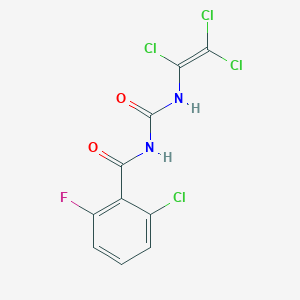 molecular formula C10H5Cl4FN2O2 B3042558 N-(2-chloro-6-fluorobenzoyl)-N'-(1,2,2-trichlorovinyl)urea CAS No. 646989-77-7