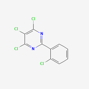 4,5,6-Trichloro-2-(2-chlorophenyl)pyrimidine