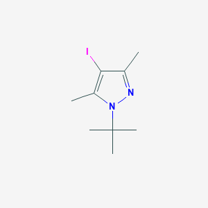 molecular formula C9H15IN2 B3042568 1-(tert-butyl)-4-iodo-3,5-dimethyl-1H-pyrazole CAS No. 647824-49-5