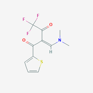 2-[(Dimethylamino)methylidene]-4,4,4-trifluoro-1-(2-thienyl)butane-1,3-dione