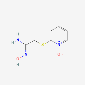 molecular formula C7H9N3O2S B3042578 2-[(2-Amino-2-hydroxyiminoethyl)thio]pyridinium-1-olate CAS No. 647825-30-7